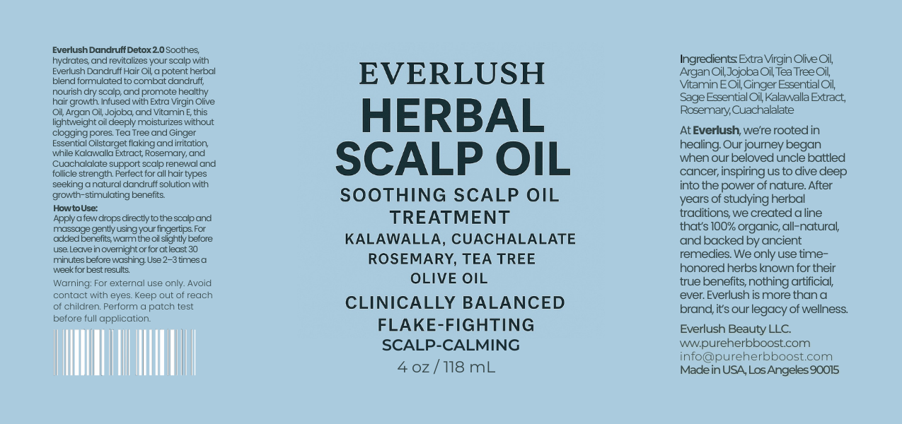 Everlush™ Scalp Oil – Plant-Based Blend for Scalp Comfort & Flake Control | 4 oz