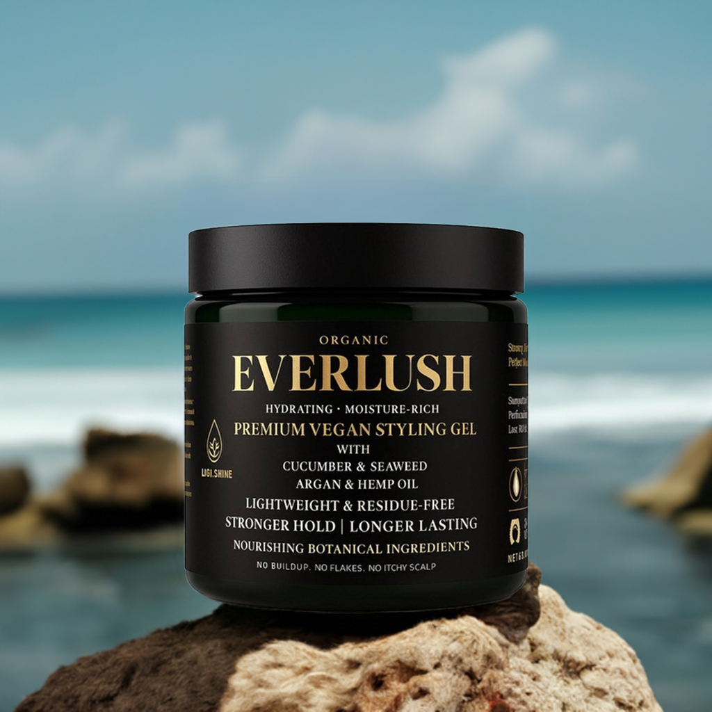 Everlush Premium Vegan Styling Hair Gel for Dreads, Curls and Coily Hair