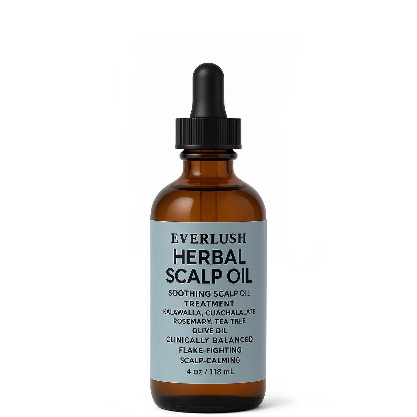Everlush™ Scalp Oil – Plant-Based Blend for Scalp Comfort & Flake Control | 4 oz