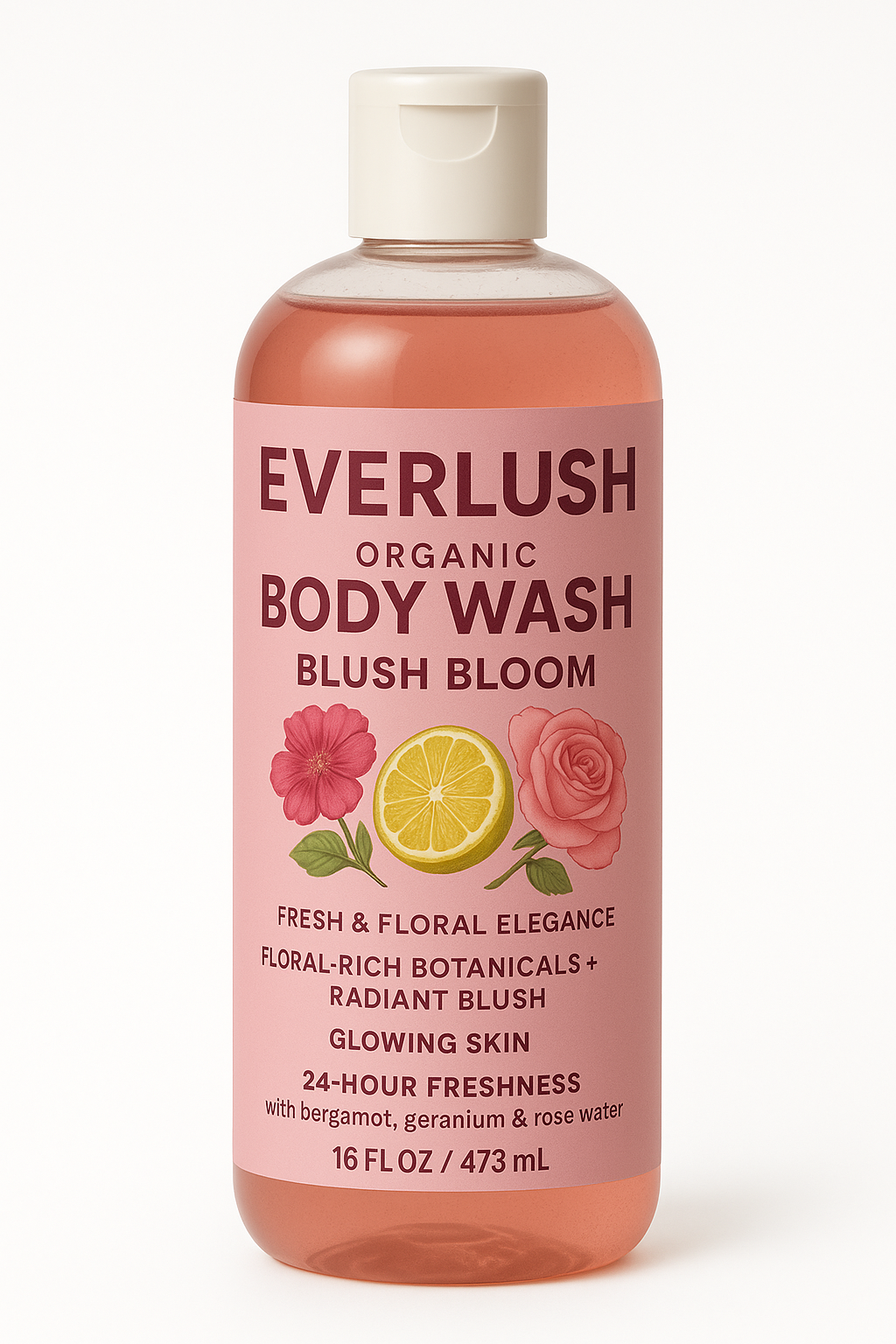 Blush Bloom Everlush All Natural Herbal Body Wash Kalawalla Cleanse (16 oz)