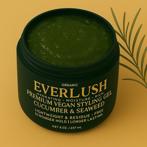 Everlush Premium Vegan Styling Hair Gel for Dreads, Curls and Coily Hair