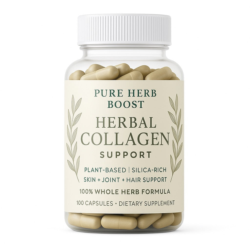 Herbal Collagen 100 Vegan Capsules – Vegan Plant-Based Collagen Booster