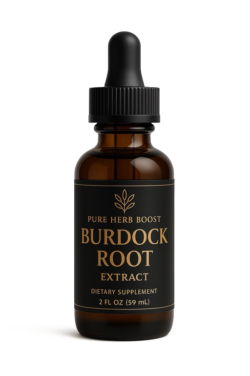 Product image of Burdock Root Extract by Pure Herb Boost – Traditional herbal extract supporting skin health, digestion, and the body’s natural detox processes.