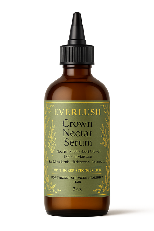 EverLush Crown Nectar Serum – Detox Phase 3 bottle, formulated to restore the scalp, stimulate hair follicles, and promote thicker, stronger, healthier hair.