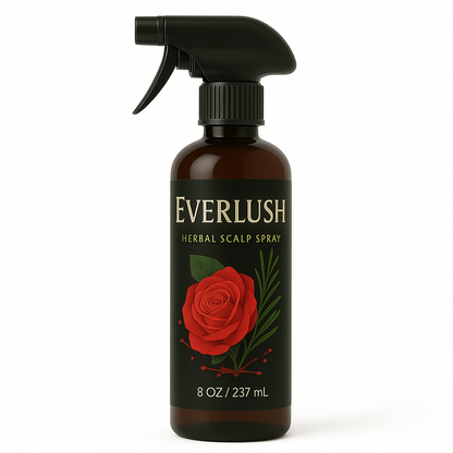 Product image of Everlush Herbal Scalp Refresh Spray – 8 oz spray for itchy scalp and dandruff relief, infused with Kalawalla, Arnica, White Willow, and Tea Tree to soothe and restore scalp health.