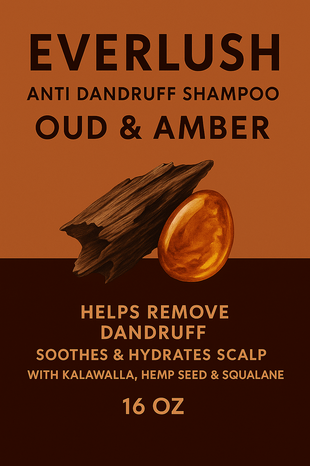 Oud & Amber Herbal Shampoo (16 oz)