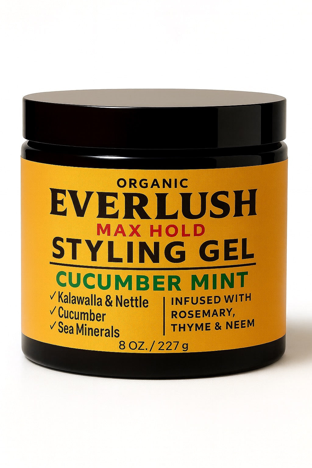 Everlush Max Hold Styling Gel – Firm Hold. No Flake. Pure Herbal Care.