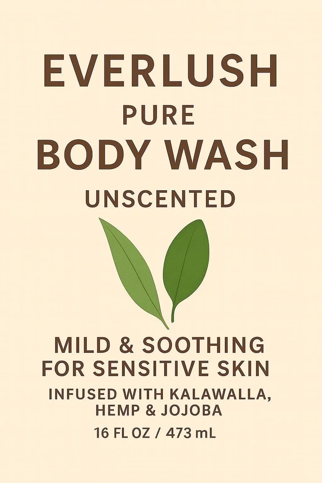 Everlush Pure Body Wash (16 oz) 7 Scents