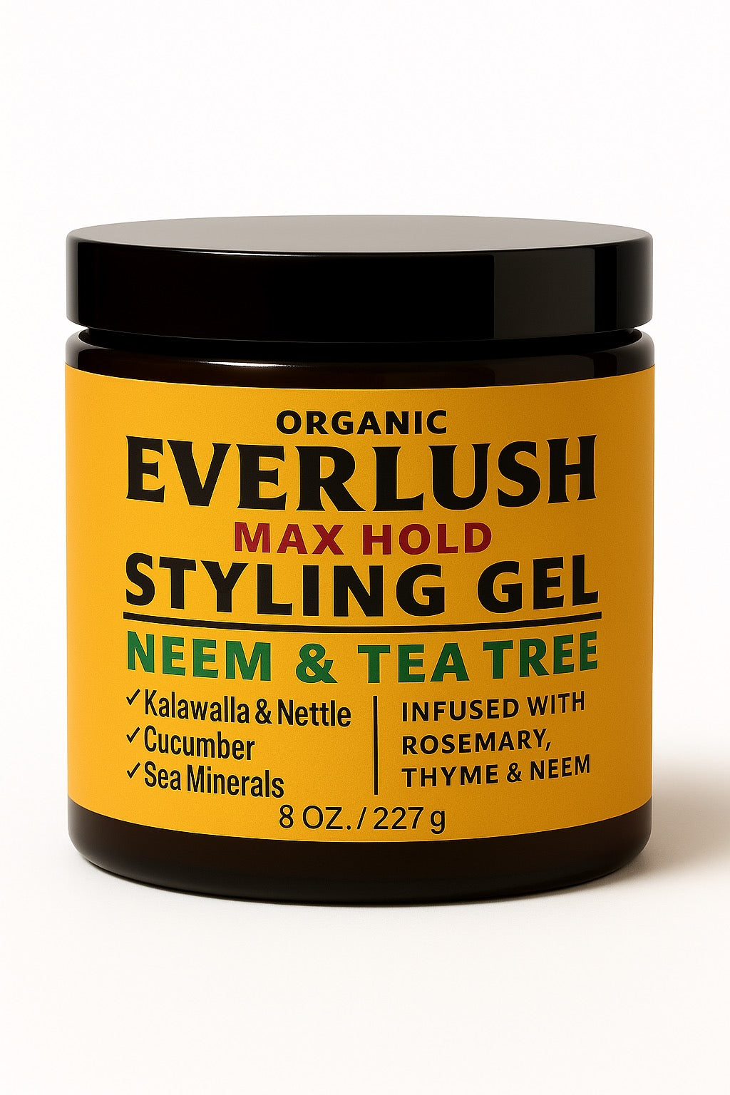 Everlush Max Hold Styling Gel – Firm Hold. No Flake. Pure Herbal Care.