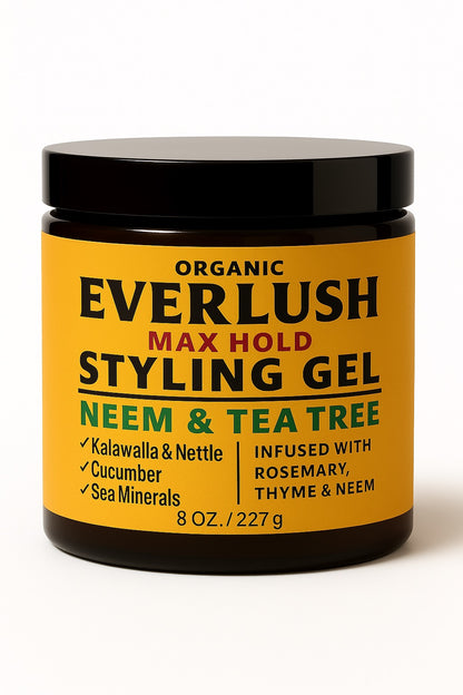 Everlush Max Hold Styling Gel – Firm Hold. No Flake. Pure Herbal Care.