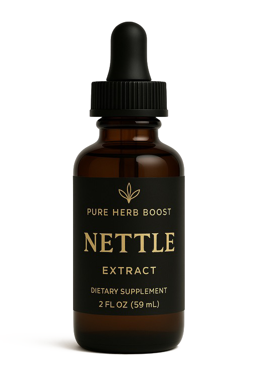 Support your body's natural detox with Nettle Extract. 60 herbal capsules designed for overall wellness, joint health, and urinary function. Safe and natural daily supplement.