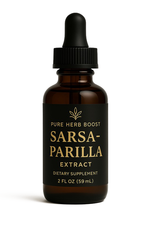 Product image of Sarsaparilla Extract – 60 capsules designed to support natural detox, promote joint health, and help balance hormones with herbal benefits.
