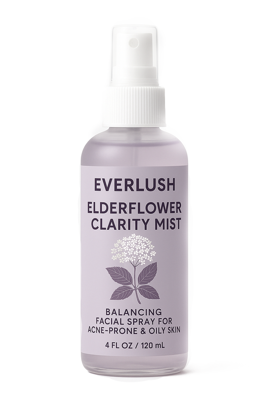 Elderflower Clarity Mist 4 oz – Natural facial spray for oily and acne-prone skin with elderflower extract and balancing botanicals